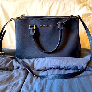 Michael Kors blue purse